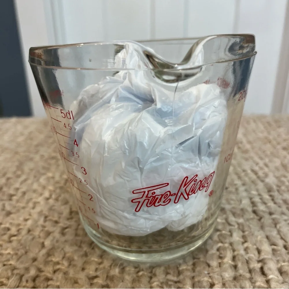 Anchor Hocking Fire King 498 Vintage 2 Cup Measuring Glass Ovenproof Made In USA